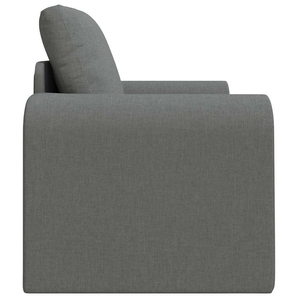 Divano Letto 2-in-1 Grigio Scuro 98x71x83 cm Tessuto 4106656