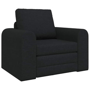 Divano Letto 2-in-1 Nero 98x71x83 cm in Tessuto 4106657