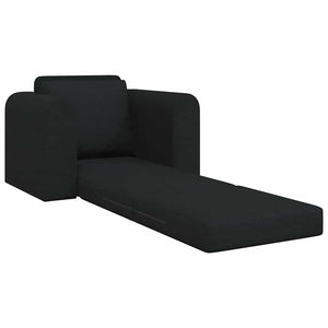 Divano Letto 2-in-1 Nero 98x71x83 cm in Tessuto 4106657