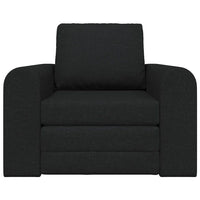Divano Letto 2-in-1 Nero 98x71x83 cm in Tessuto 4106657