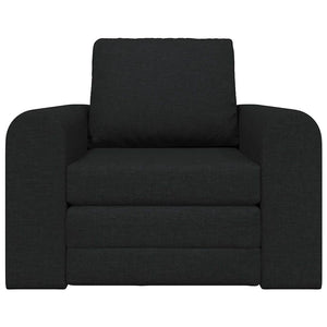 Divano Letto 2-in-1 Nero 98x71x83 cm in Tessuto 4106657