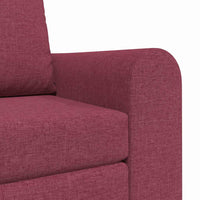 Divano Letto 2-in-1 Rosso Borgogna 98x71x83 cm Tessuto 4106658