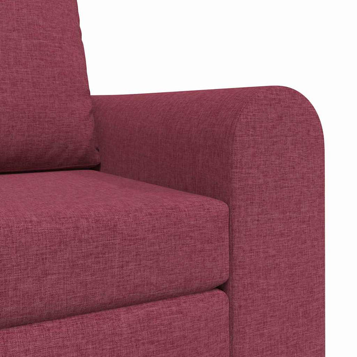 Divano Letto 2-in-1 Rosso Borgogna 98x71x83 cm Tessuto 4106658