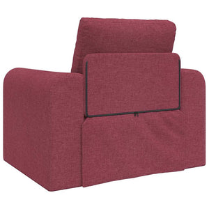 Divano Letto 2-in-1 Rosso Borgogna 98x71x83 cm Tessuto 4106658