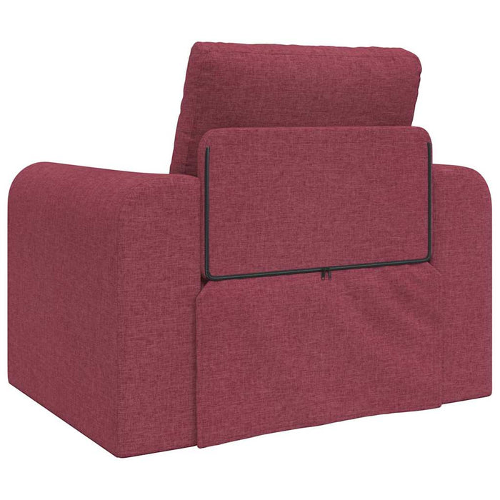 Divano Letto 2-in-1 Rosso Borgogna 98x71x83 cm Tessuto 4106658