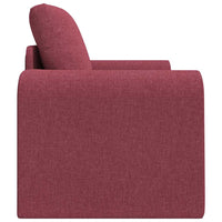 Divano Letto 2-in-1 Rosso Borgogna 98x71x83 cm Tessuto 4106658