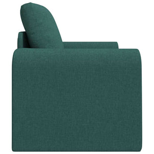 Divano Letto a Pavimento 2-in-1 Verde Scuro 98x71x83 cm Tessuto 4106659