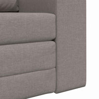 Divano Letto a Pavimento 2-in-1 Tortora 98x71x83 cm Tessuto 4106660