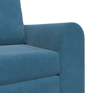 Divano Letto-Sofa Letto-Daybed Blu 98 x 71 x 83 cm Velluto