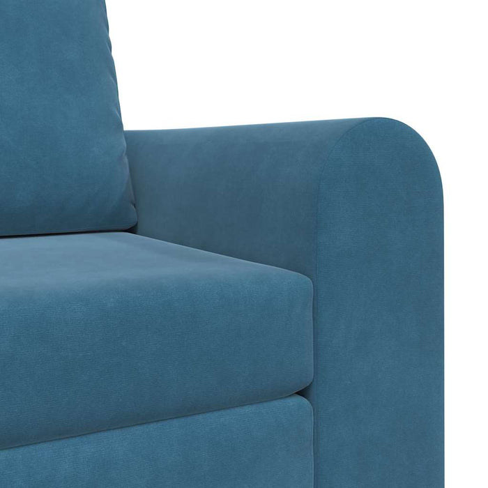 Divano Letto-Sofa Letto-Daybed Blu 98 x 71 x 83 cm Velluto