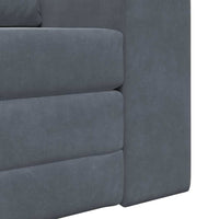 Divano Letto  2-in-1 Grigio Scuro 98x71x83 cm in Poliestere 4106667