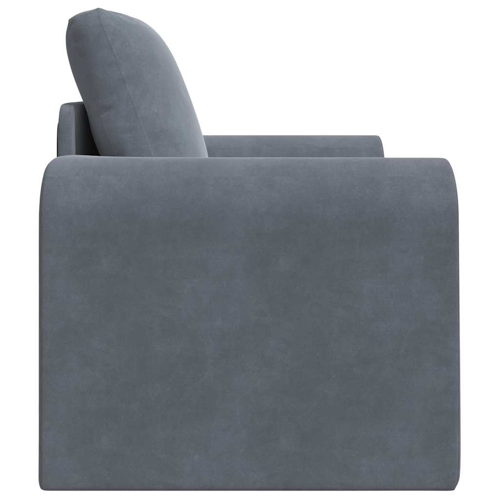 Divano Letto  2-in-1 Grigio Scuro 98x71x83 cm in Poliestere 4106667