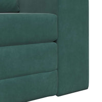 Divano Letto 2-in-1 Verde Scuro 98x71x83 cm 4106668