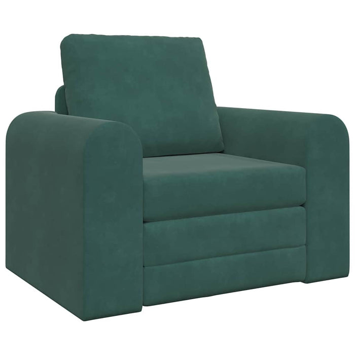 Divano Letto 2-in-1 Verde Scuro 98x71x83 cm 4106668