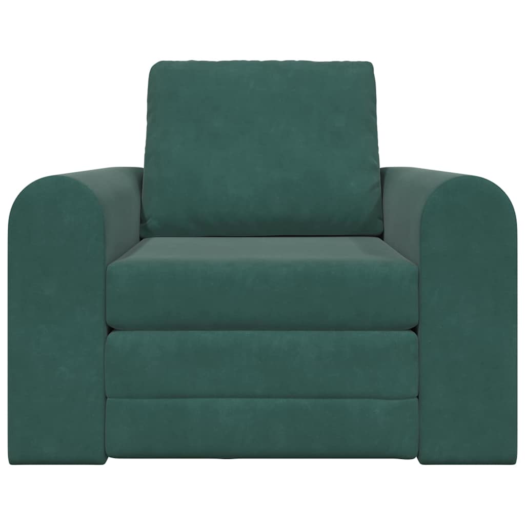 Divano Letto 2-in-1 Verde Scuro 98x71x83 cm 4106668