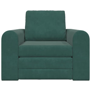 Divano Letto 2-in-1 Verde Scuro 98x71x83 cm 4106668