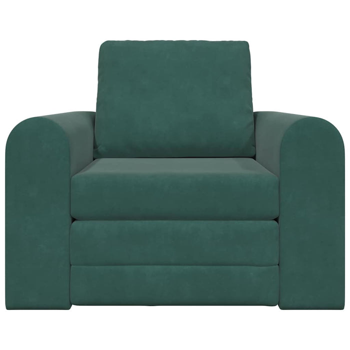 Divano Letto 2-in-1 Verde Scuro 98x71x83 cm 4106668