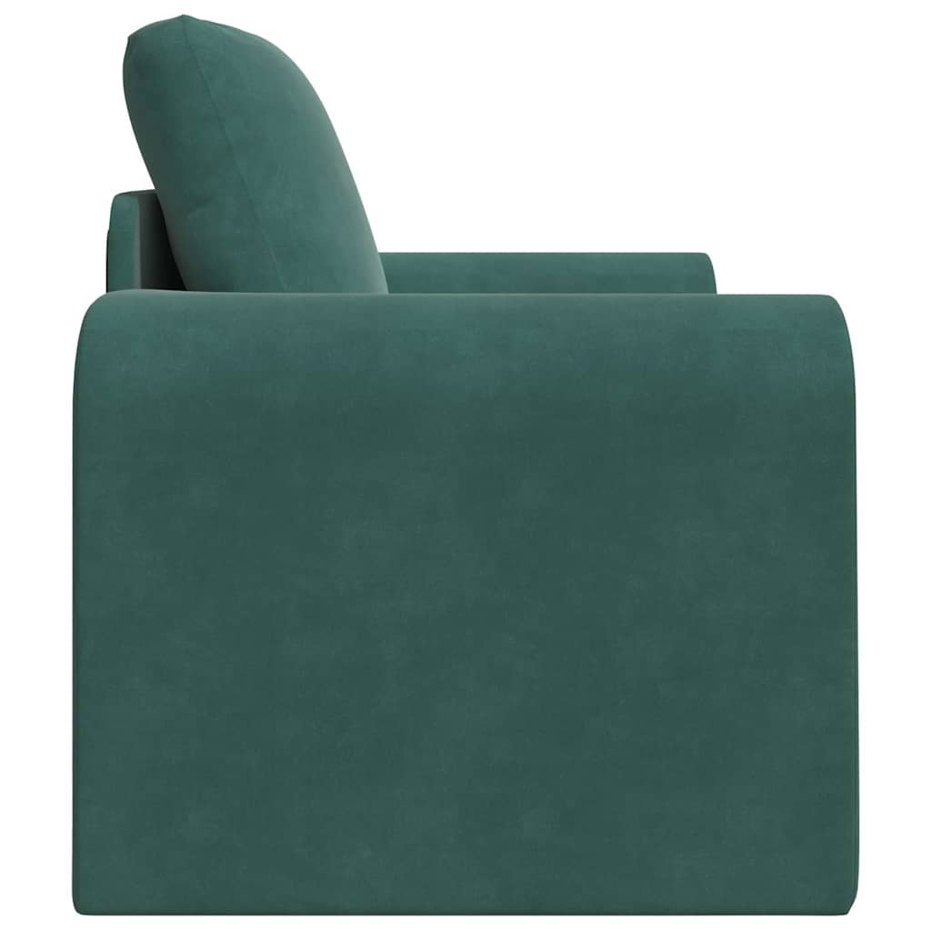 Divano Letto 2-in-1 Verde Scuro 98x71x83 cm 4106668
