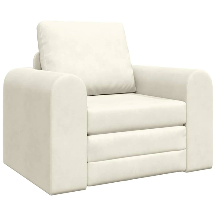 Divano letto-Sofa Letto-Daybed Crema 98 x 71 x 83 cm Velluto