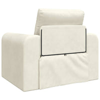 Divano letto-Sofa Letto-Daybed Crema 98 x 71 x 83 cm Velluto