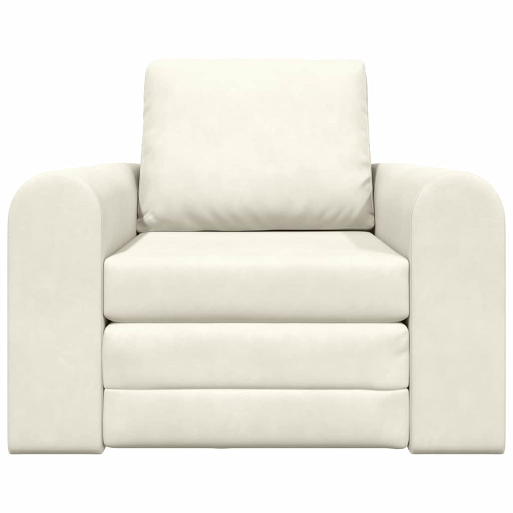 Divano letto-Sofa Letto-Daybed Crema 98 x 71 x 83 cm Velluto