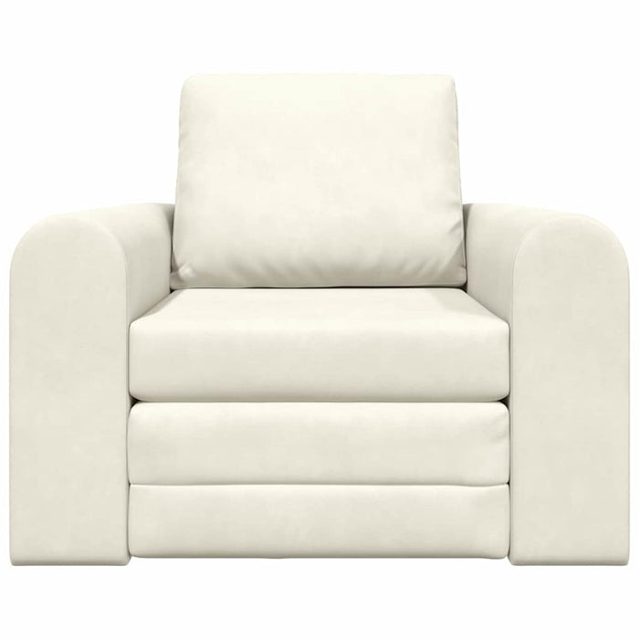 Divano letto-Sofa Letto-Daybed Crema 98 x 71 x 83 cm Velluto