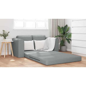 Divano Letto 2-in-1 Grigio Chiaro 148x71x83 cm Tessuto 4106673