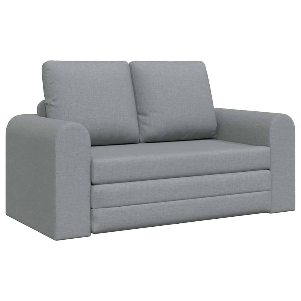 Divano Letto 2-in-1 Grigio Chiaro 148x71x83 cm Tessuto 4106673