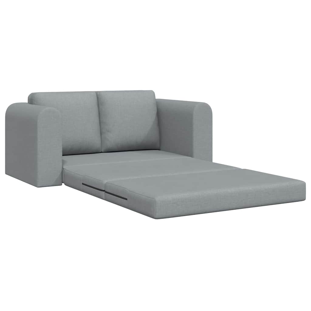Divano Letto 2-in-1 Grigio Chiaro 148x71x83 cm Tessuto 4106673