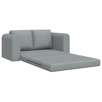Divano Letto 2-in-1 Grigio Chiaro 148x71x83 cm Tessuto 4106673
