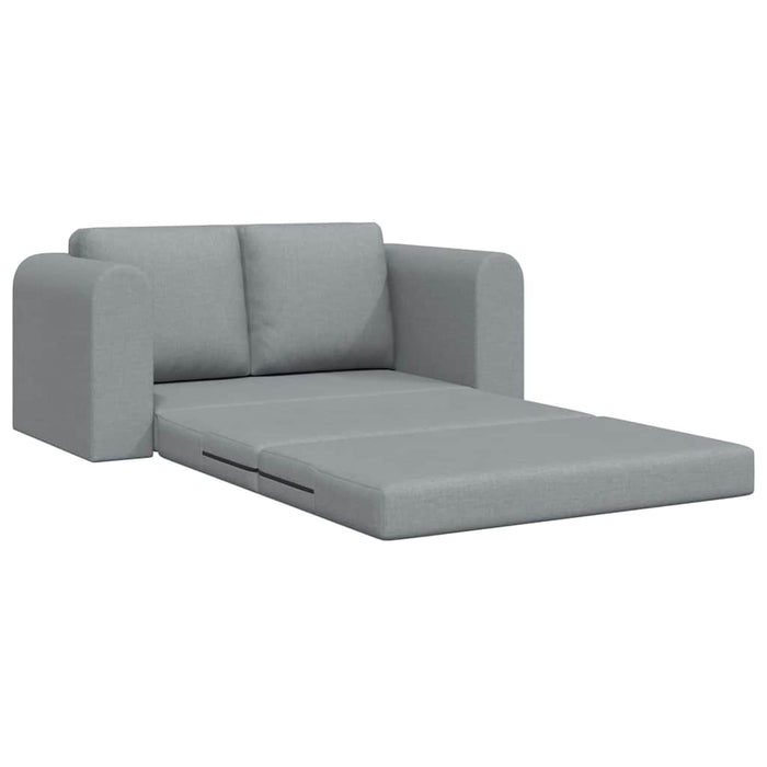 Divano Letto 2-in-1 Grigio Chiaro 148x71x83 cm Tessuto 4106673