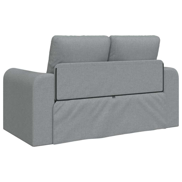 Divano Letto 2-in-1 Grigio Chiaro 148x71x83 cm Tessuto 4106673