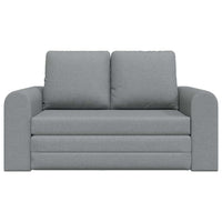 Divano Letto 2-in-1 Grigio Chiaro 148x71x83 cm Tessuto 4106673