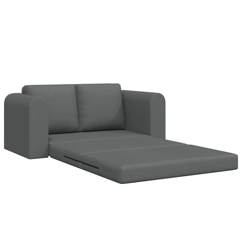Divano Letto vitaXL 2 in 1 Grigio Scuro 148x71x83 cm Tessuto 4106674