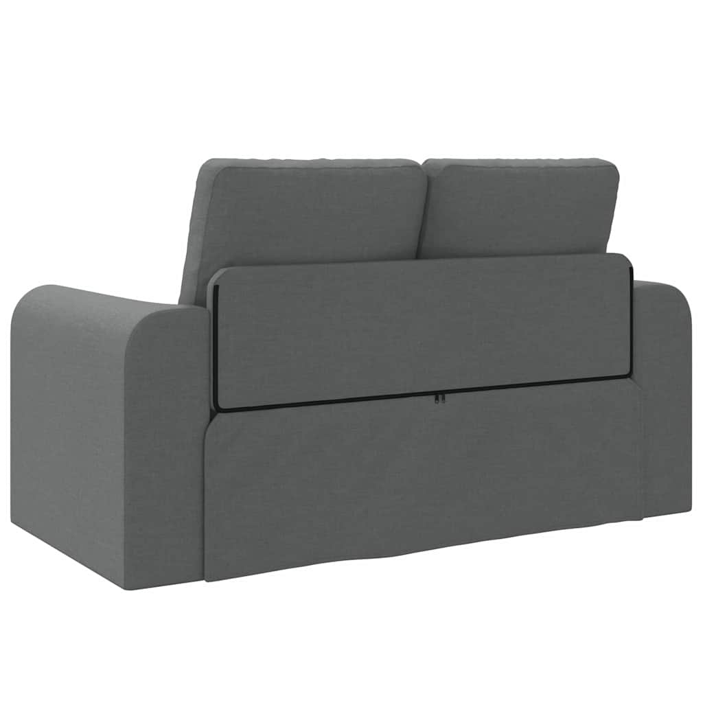 Divano Letto vitaXL 2 in 1 Grigio Scuro 148x71x83 cm Tessuto 4106674