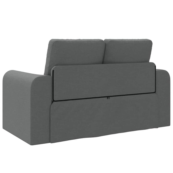Divano Letto vitaXL 2 in 1 Grigio Scuro 148x71x83 cm Tessuto 4106674