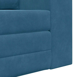 vidaXL Divano letto Blu 148 x 71 x 83 cm Velluto