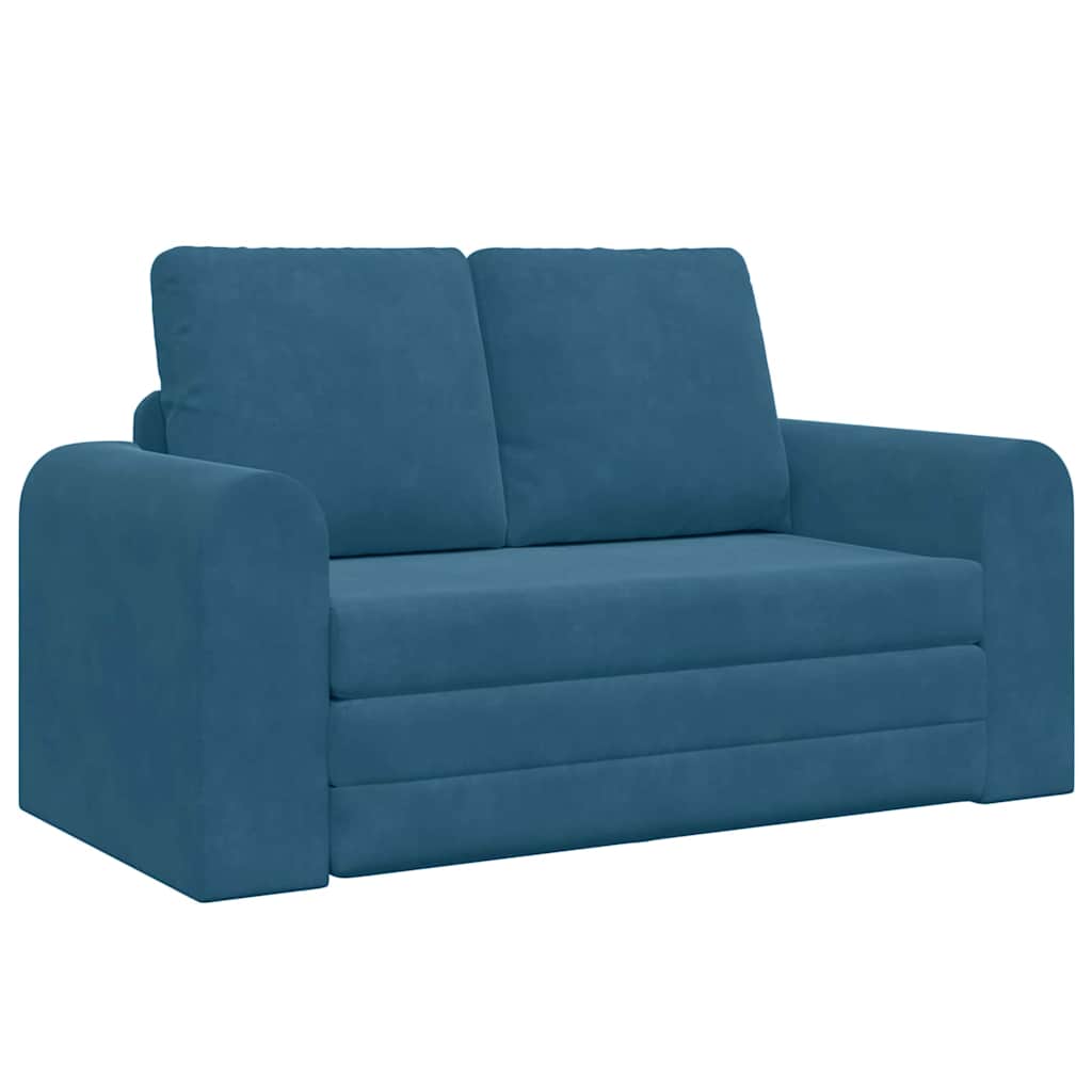 vidaXL Divano letto Blu 148 x 71 x 83 cm Velluto