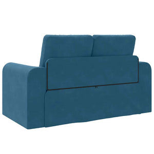 vidaXL Divano letto Blu 148 x 71 x 83 cm Velluto