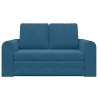 Divano Letto  2 in 1 Blu 148x71x83 cm Velvet 4106683