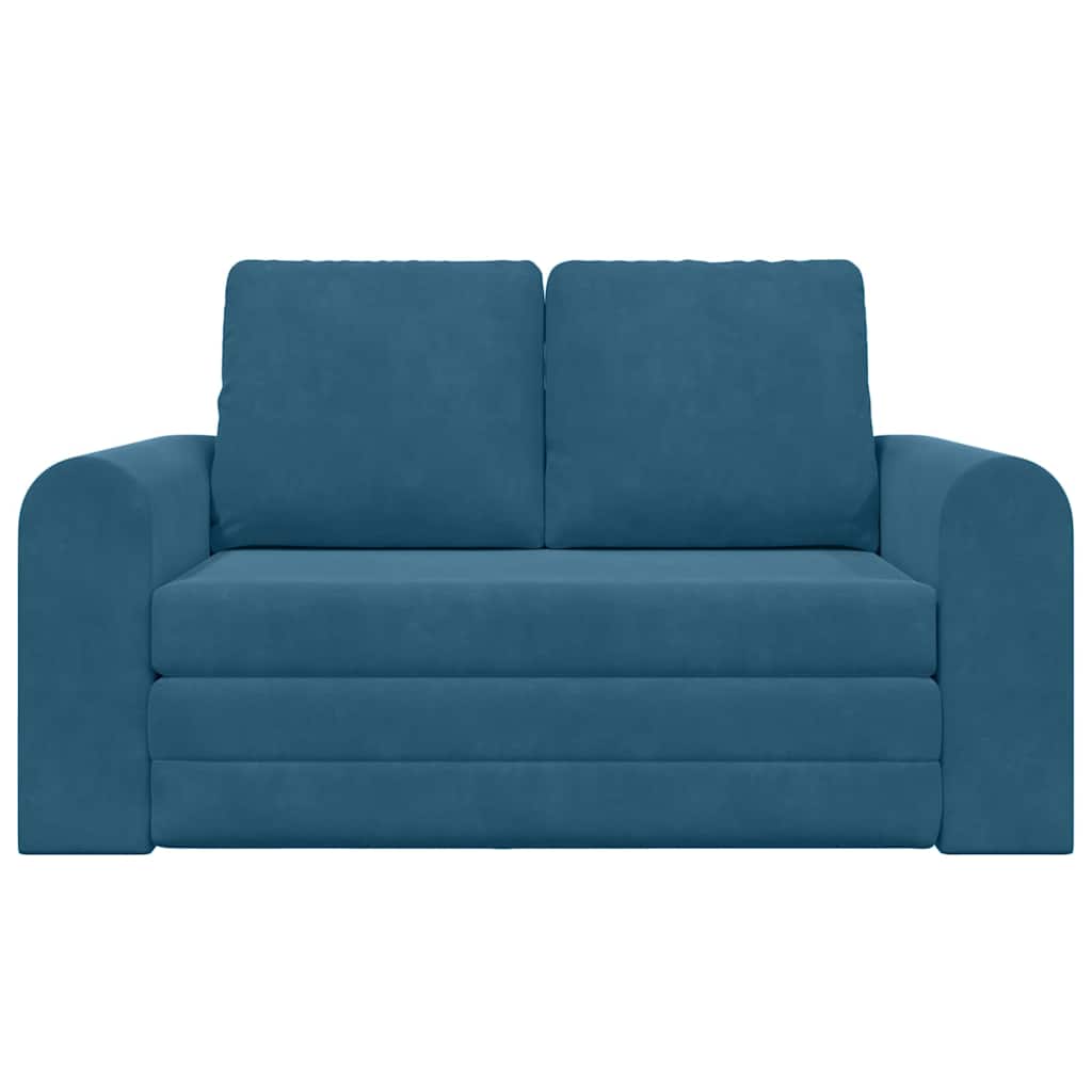 vidaXL Divano letto Blu 148 x 71 x 83 cm Velluto