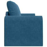 vidaXL Divano letto Blu 148 x 71 x 83 cm Velluto