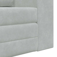 Divano Letto vitaXL 2-in-1 Grigio Chiaro 148x71x83 cm Velour 4106684