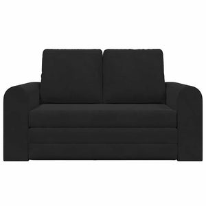 Divano letto a terra 2 in 1 nero 148x71x83 cm in tessuto 4106688