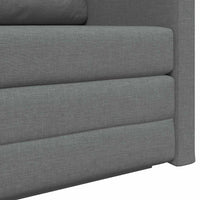 Divano letto a pavimento 2 in 1 Grigio scuro 124x71x78 cm Tessuto 4106692