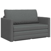Divano letto a pavimento 2 in 1 Grigio scuro 124x71x78 cm Tessuto 4106692