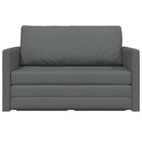 Divano letto a pavimento 2 in 1 Grigio scuro 124x71x78 cm Tessuto 4106692