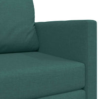 vidaXL Divano letto Verde scuro 124 x 71 x 78 cm Tessuto