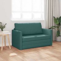vidaXL Divano letto Verde scuro 124 x 71 x 78 cm Tessuto