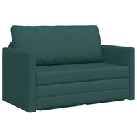 vidaXL Divano letto Verde scuro 124 x 71 x 78 cm Tessuto